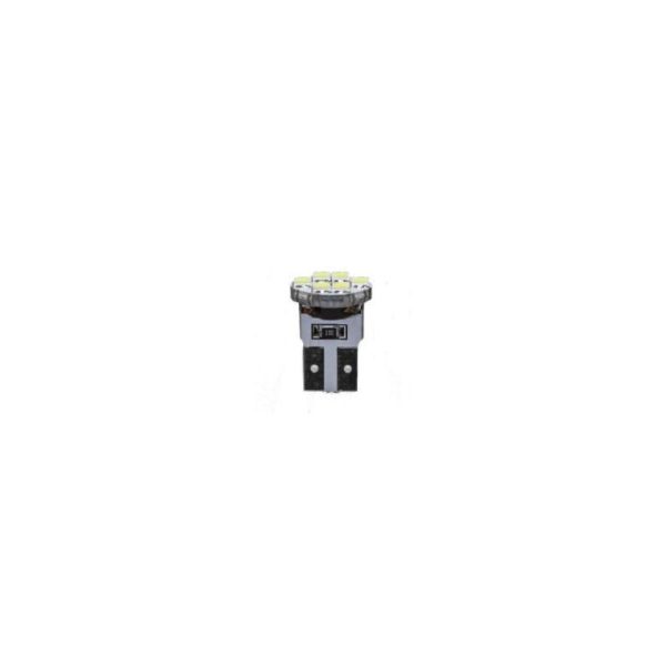 BOMBILLO T10 5 LED ROJO BASE PLANA(LQ)