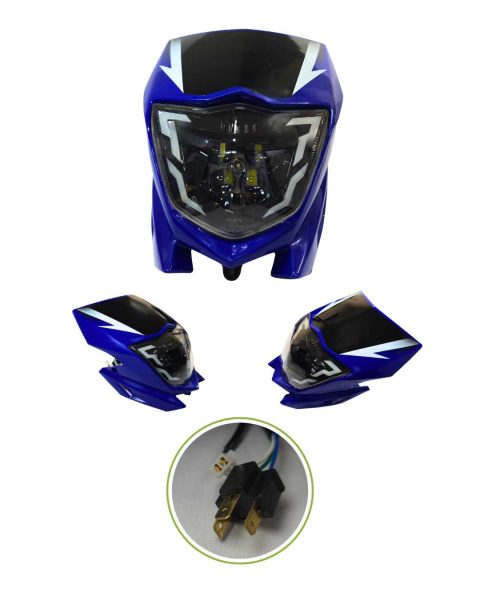 FAROL DELANTERO LED XTZ 125 AZUL GXMOTOR