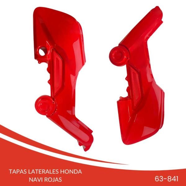 Foto de TAPAS LATERALES HONDA NAVI ROJAS