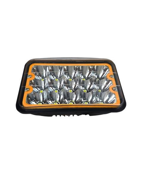 FAROL LED 5 15LEDS CON H4 AMARILLO