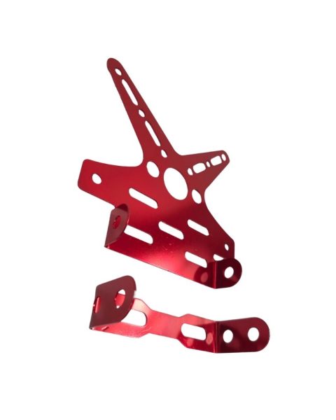 PORTA PLACA ROJO