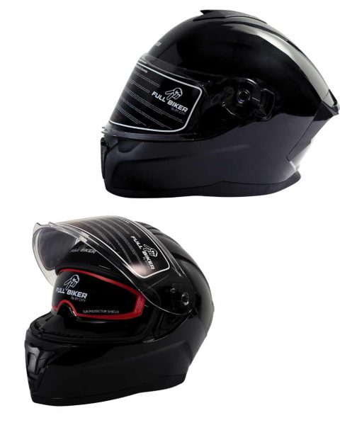 CASCO FULL BIKER – VORTEX UM-108 NEGRO BRILLANTE (TALLA L)