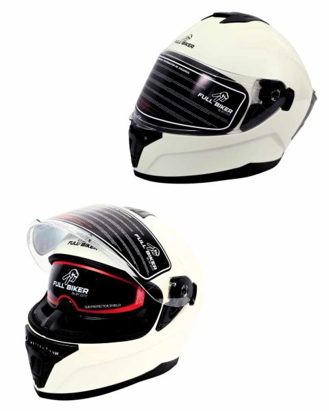 CASCO FULL BIKER – VORTEX UM-108 BLANCO (TALLA S)