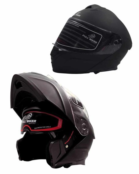 CASCO FULL BIKER – GHOST UM-109 NEGRO MATE (TALLA S)