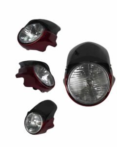 FAROL PRINCIPAL COMPLETO CARETA ROJO BAJAJ BM-150 (72-458)